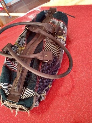 Sac à main Desigual - Modèle Bowling Patchwork - Vert & Multi 