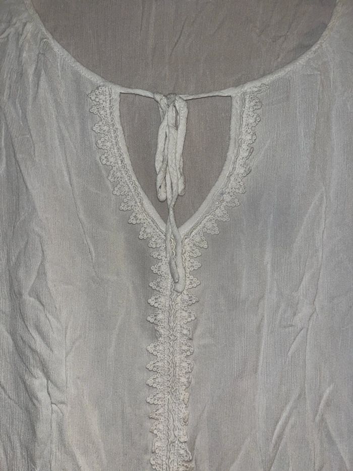Blouse blanche à manches longues taille 40 - photo numéro 4