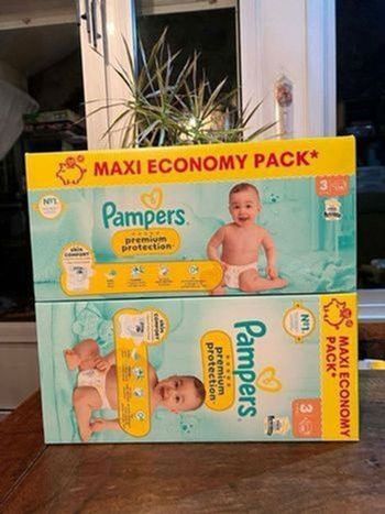 Couche taille 3 Pampers Premium protection taille 3 : 224 Couches