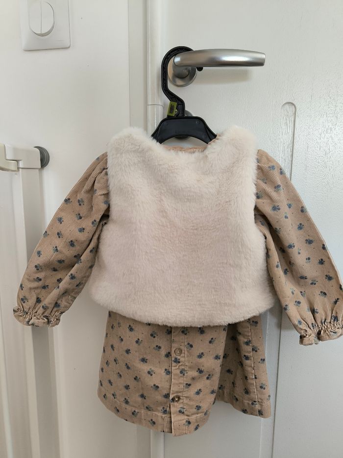 Robe manche longue+ gilet - photo numéro 5