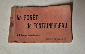 Carnet carte postale detachable 10/24 forêt de Fontainebleau