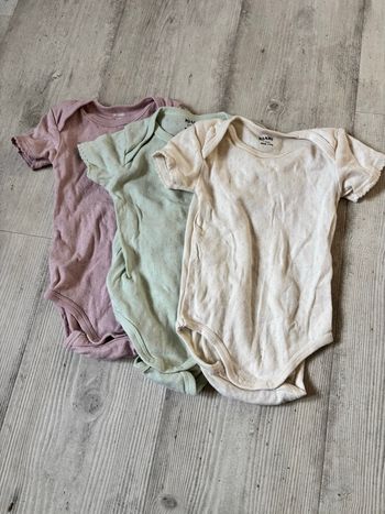 Lot de 3 bodies manches courtes 12mois