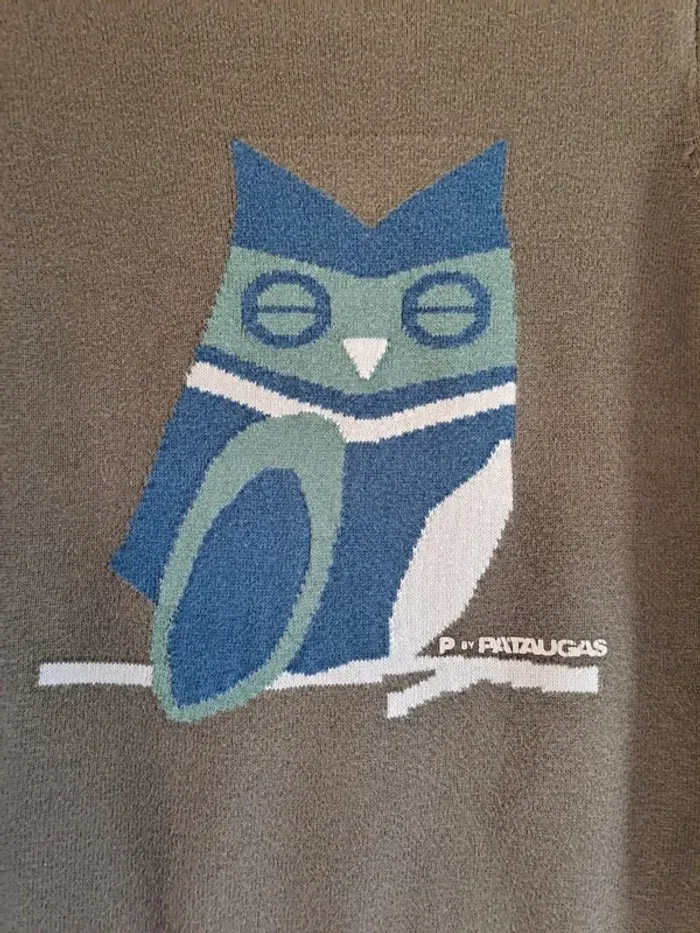 Pull rare Pataugas garçon tbe 6 ans 1 mini décoloration manche se voit pas porté - photo numéro 2