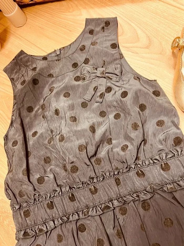 Taille 3 ans robe de fête fille Kiabi noire * satinée * 🩷 - photo numéro 4