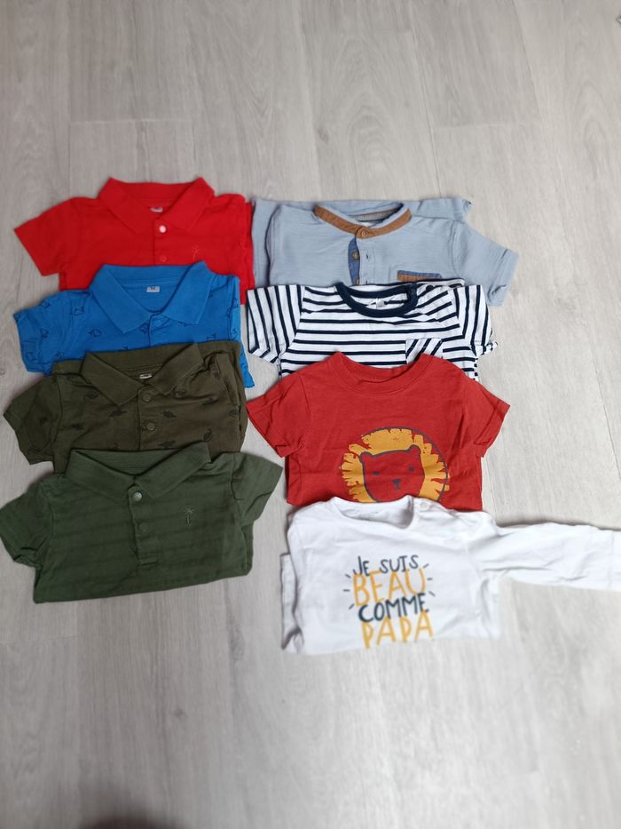 Lots de 5 polos et 3 tee-shirts