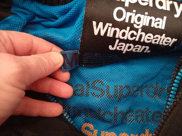 Très joli manteau Superdry noir et bleu taille M - photo numéro 2