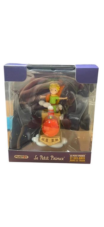 Figurine Le Petit Prince et ses amis dans le train des nuages Plastoy neuf