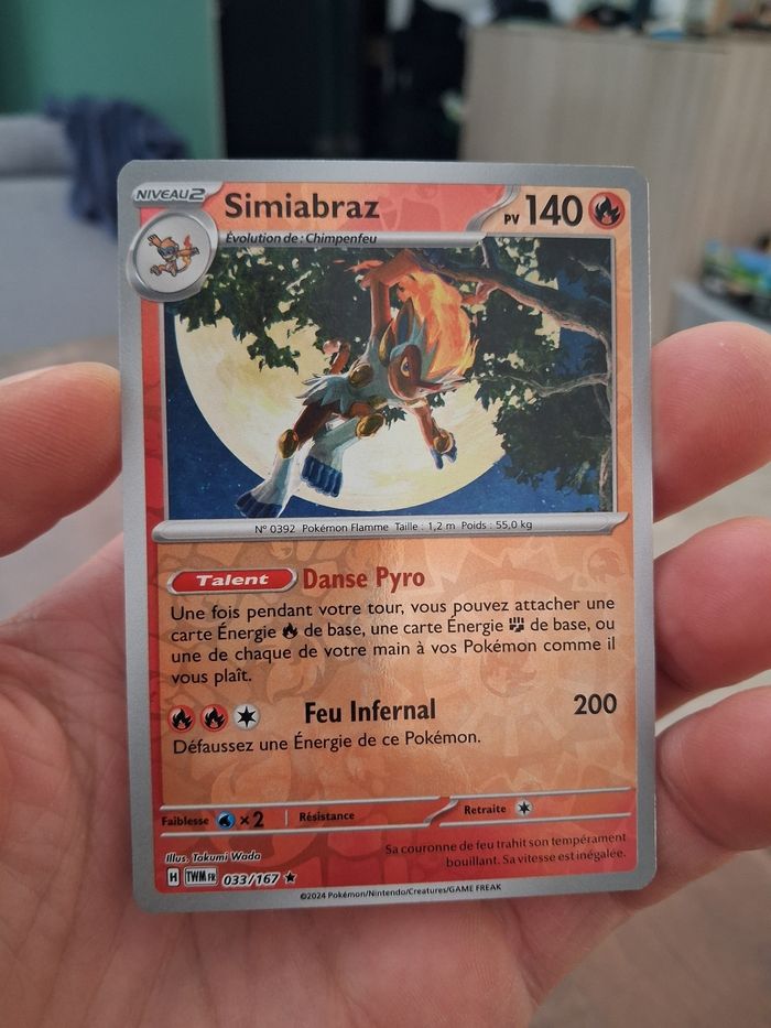carte Pokémon Simiabraz 033/167 reverse
