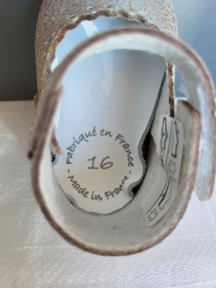 Chaussures bébés en cuir Point 16 Made in France 🇨🇵 - photo numéro 5