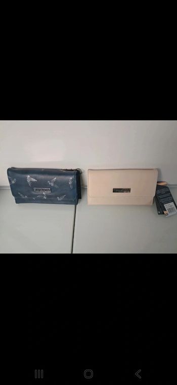 Les tropeziennes portefeuille neuf beige marine