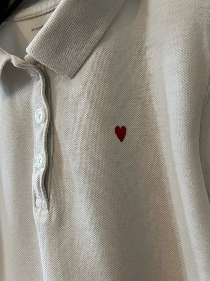 Polo manches courtes cœur brodé 12 ans - Monoprix Teens - photo numéro 2