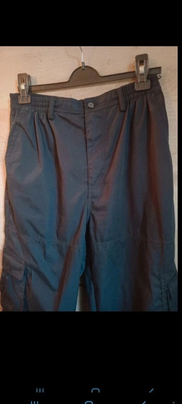 Pantalon homme souple taille L Bleu marine - photo numéro 2