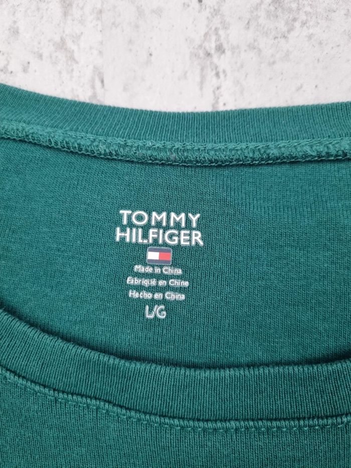 T-shirt Tommy Hilfiger vert sapin – Taille L Femme - photo numéro 4