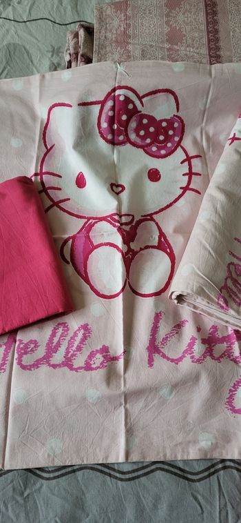 Parure lit 1 place hello kitty