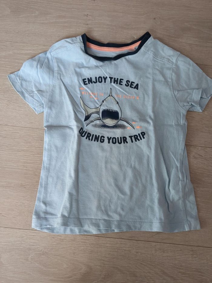 T shirt bleue ciel Okaïdi 3 ans - photo numéro 2