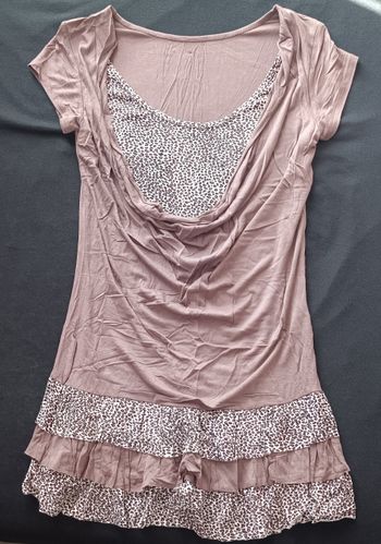 Robe marron / léopard taille S neuve