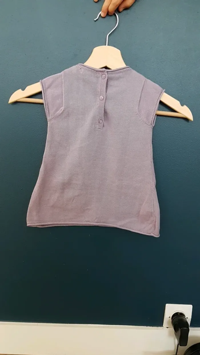 Tunique mauve matière pull - photo numéro 2