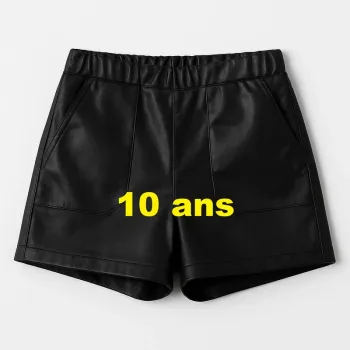 Short simili cuir Fashion Private Company Taille 10 ans