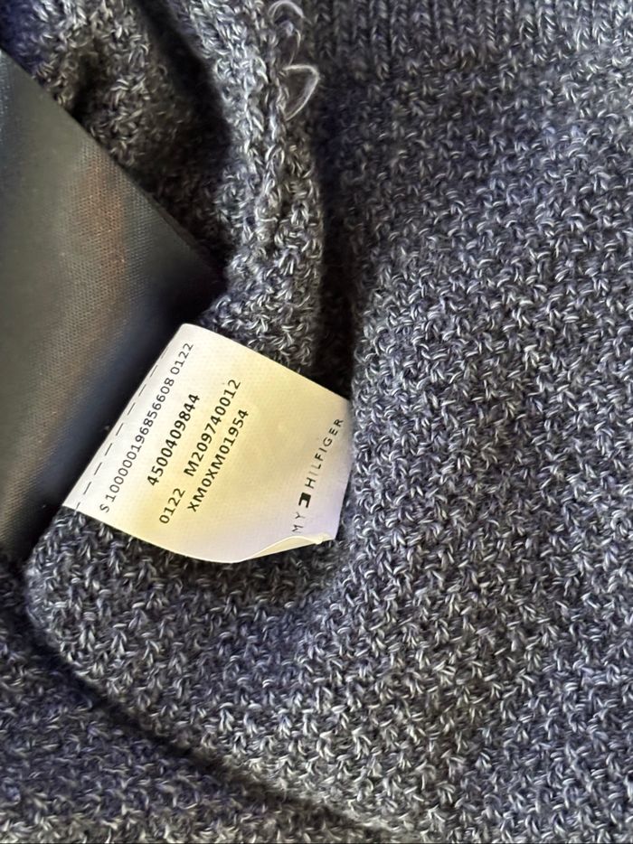 Pull bleu tommy hilfiger homme - photo numéro 8