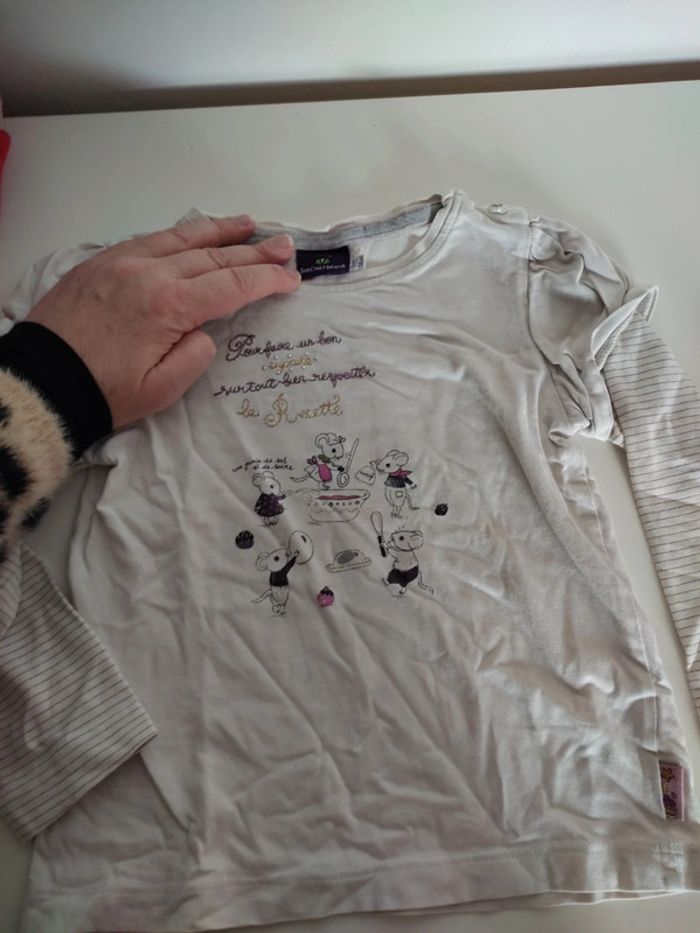 Lot de 10 t-shirt manches longues 4 ans - photo numéro 11