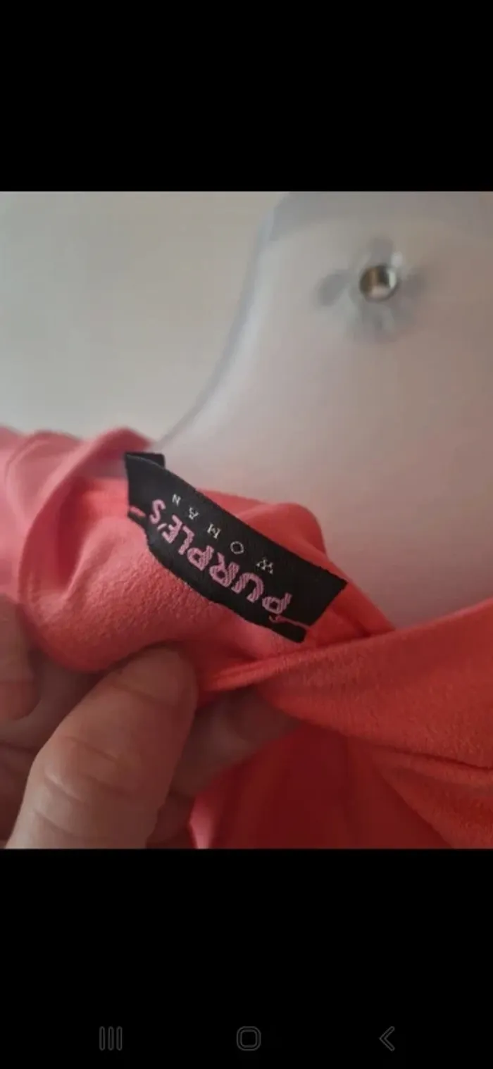 Belle robe été purple's corail taille m - photo numéro 6