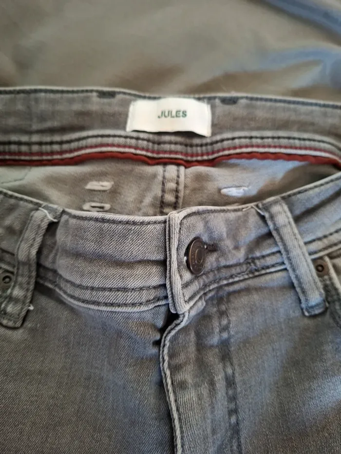 Jean gris skinny JULES W28 L30 - photo numéro 2