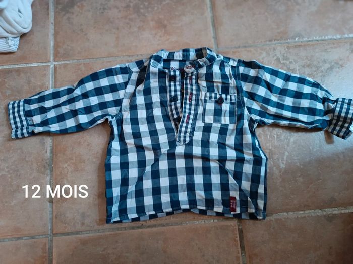 Chemise garçon 12 mois