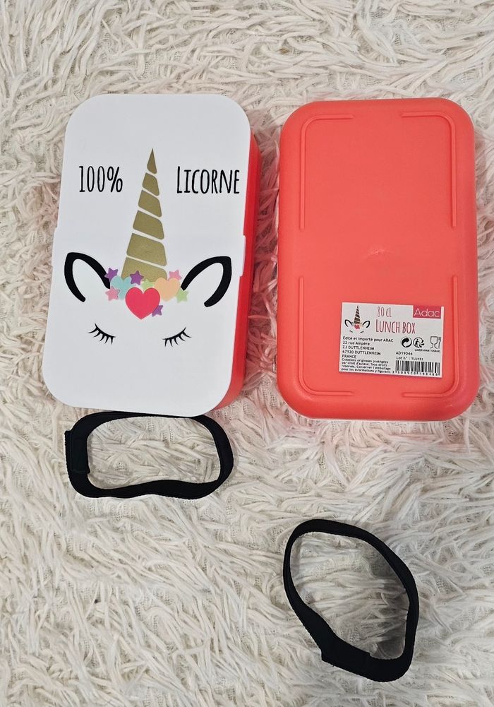 Lot de 2 boîtes à gouter licornes - photo numéro 5