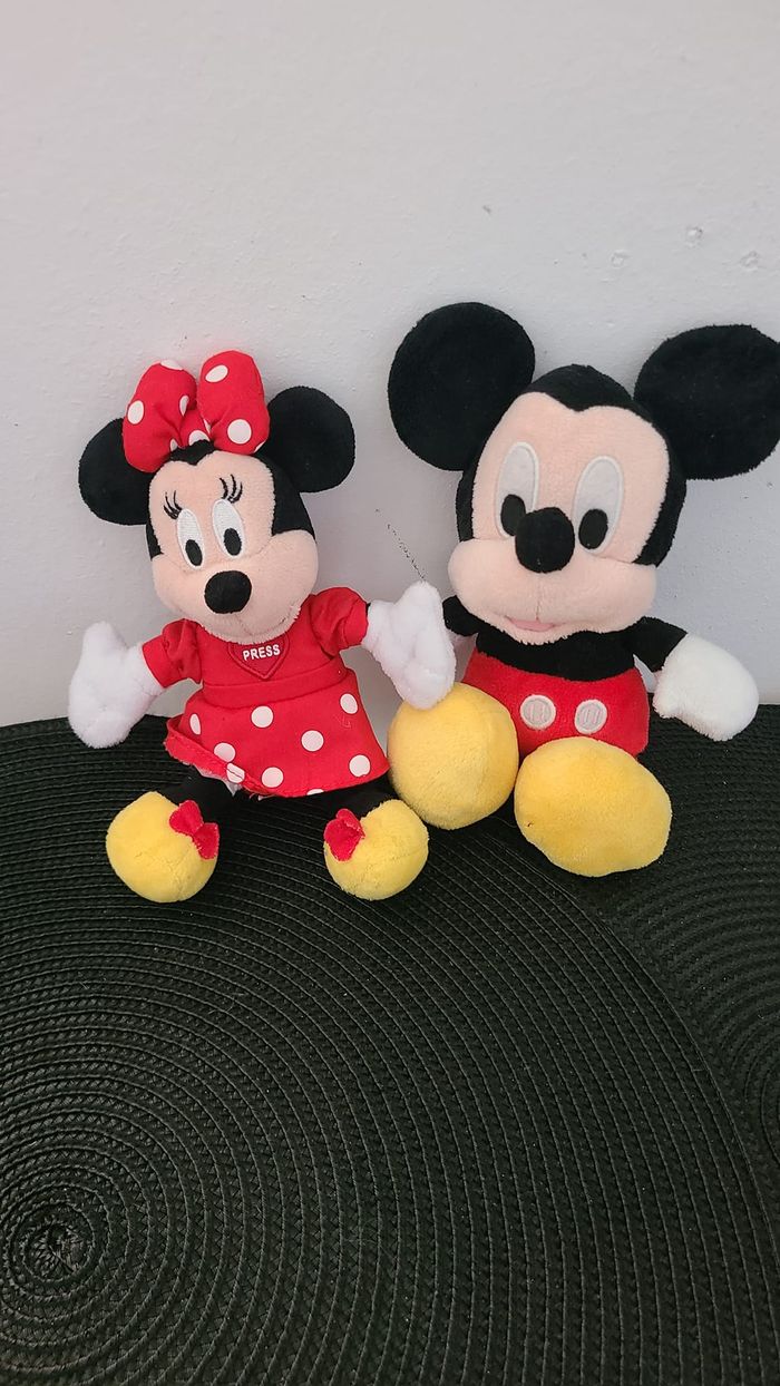 Peluches Mickey et Minnie
