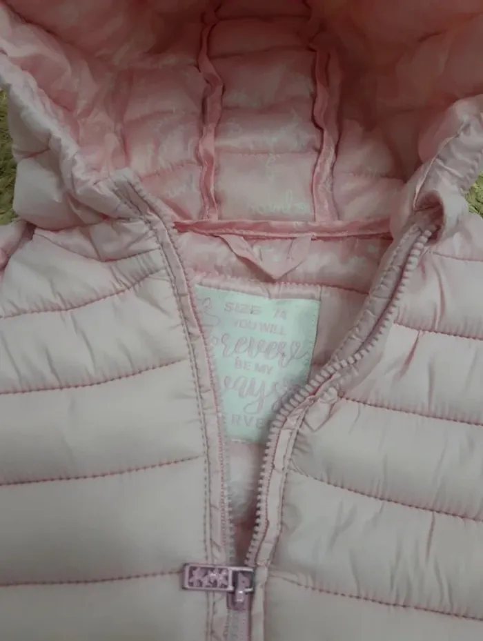 Manteau doudoune rose 9 mois - photo numéro 5