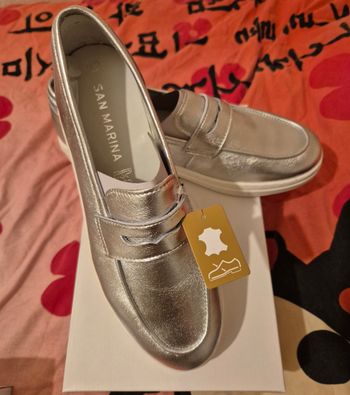 Mocassins argenté 
