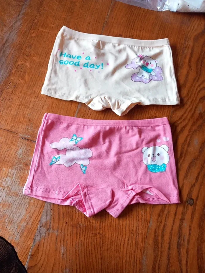 🚼lot 4 boxers shorty culottes Neuf coton 6ans - photo numéro 3