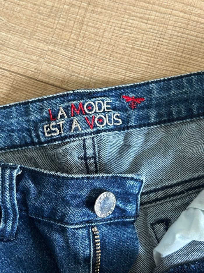 Jupe bleue marine en jean La Mode est à Vous taille 38 jamais portée - photo numéro 9