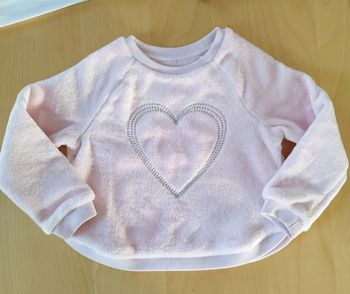 Sweat rose pâle 3 ans okaidi