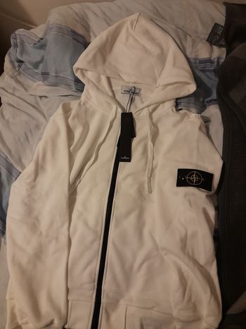 Sweat à capuche zippé stone Island  M