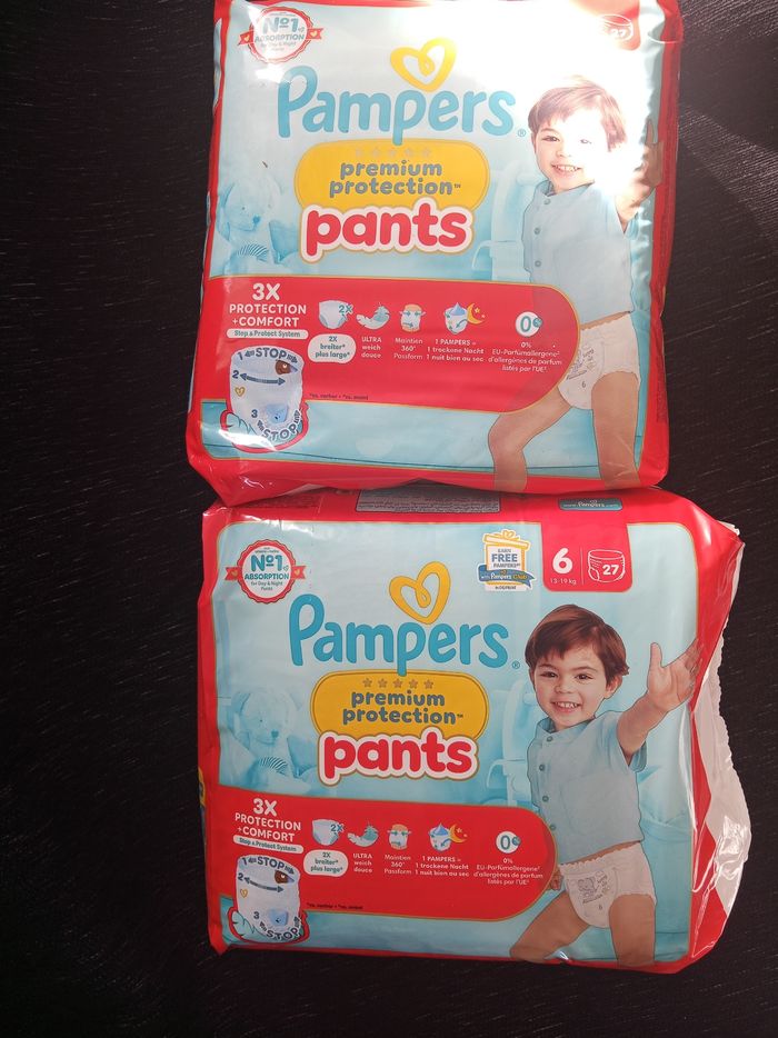 Couche Pampers premium protection taille 6 culotte s