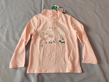 T-shirt rose pâle