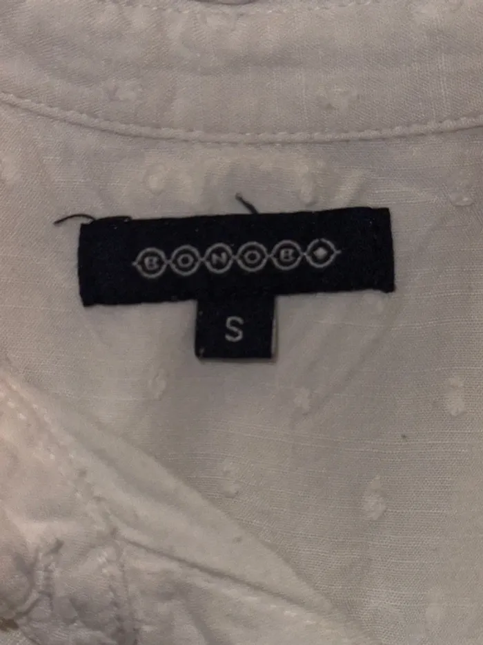Chemise Bonobo blanche plumetis - photo numéro 7