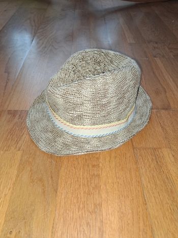 Chapeau marron beige 52 cm