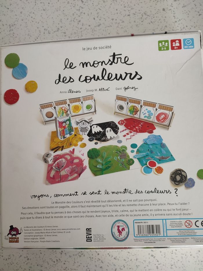Jeu de société le Monstre des couleurs - photo numéro 2
