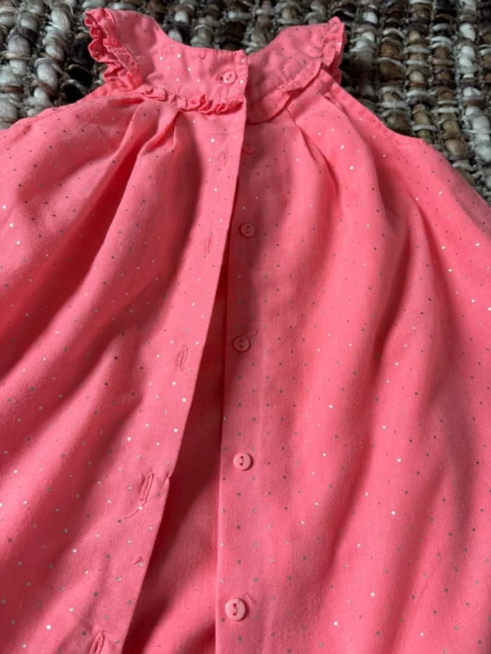 Robe fille en coton rose Grain de blé 2 ans - photo numéro 4