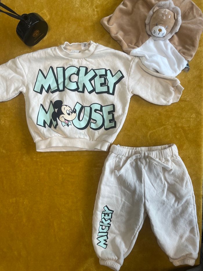 Ensemble Disney Mickey bébé garçon beige