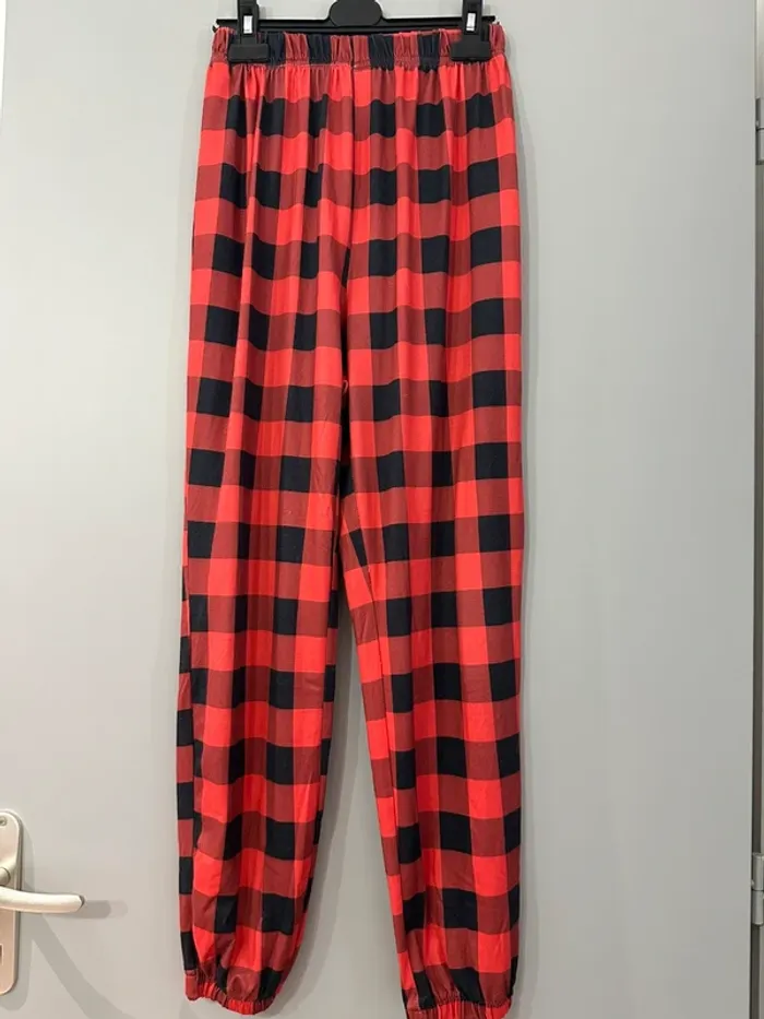 Bas de pyjama à carreaux taille S