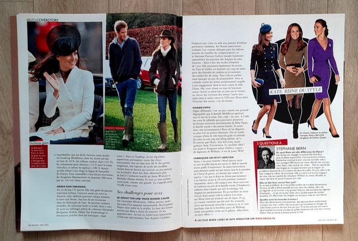 Magazine Grazia janvier 2012 spécial Kate Middleton - photo numéro 6