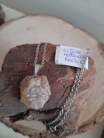 Collier en pierre naturelle citrine Brésil