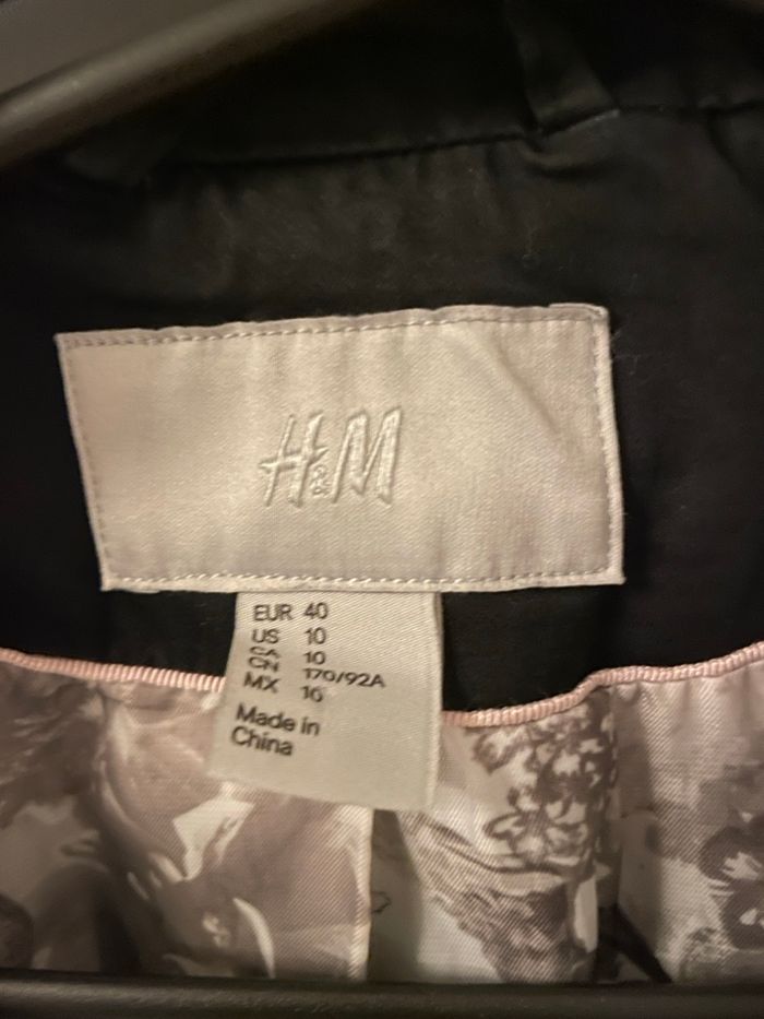 Veste h&m 40 noir - photo numéro 2
