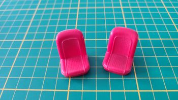 Lot x2 sièges pièce détachée miniature Bburago Burago Chevrolet Corvette 1957 1/24 1/24e 1/24ème #D2