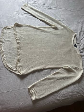 Pull blanc  long. Manches longues H&M, taille L