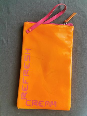 Pochette isotherme rectangulaire orange