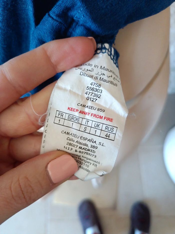 Tee shirt femme camaïeu taille 1 S - photo numéro 5